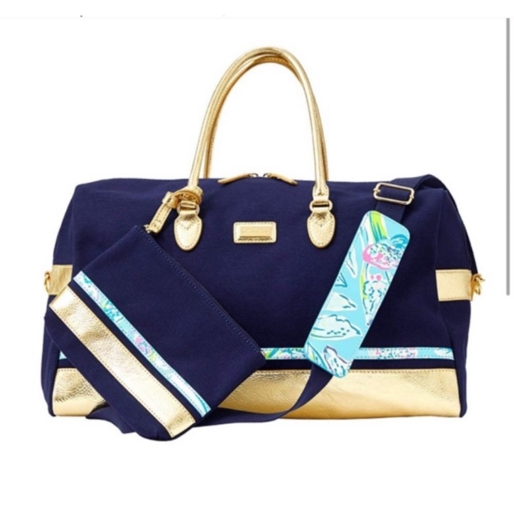 Lilly Pulitzer Gypsea Weekender Bag and Pouch Set